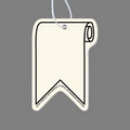 Paper Air Freshener Tag - Scrolled Banner (Top, Rolled)